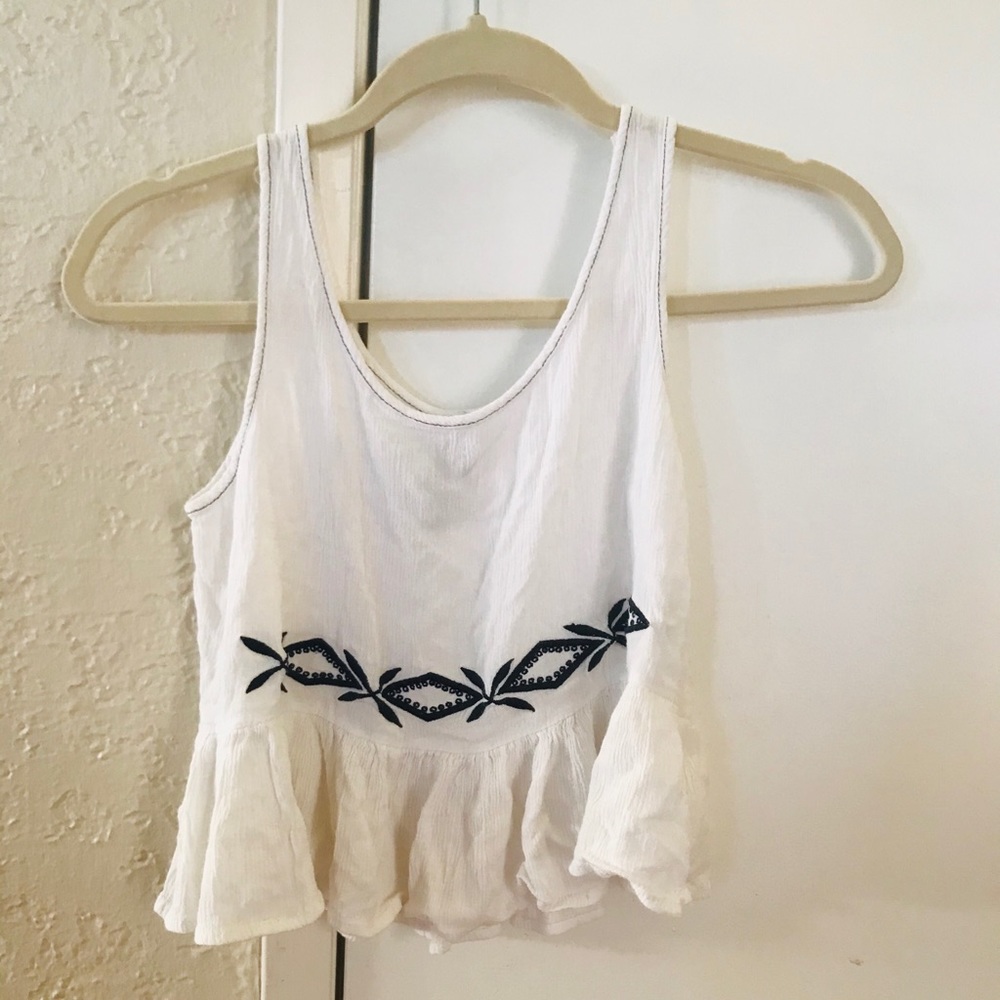 Paper Crane White Tank Top